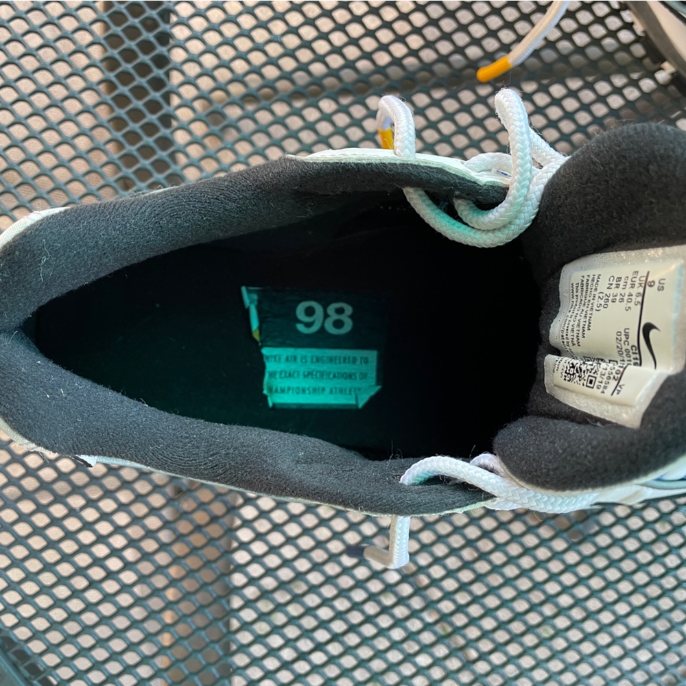 Nike Air Max 98 White Teal Nebula University Gold - Picture 7 of 9